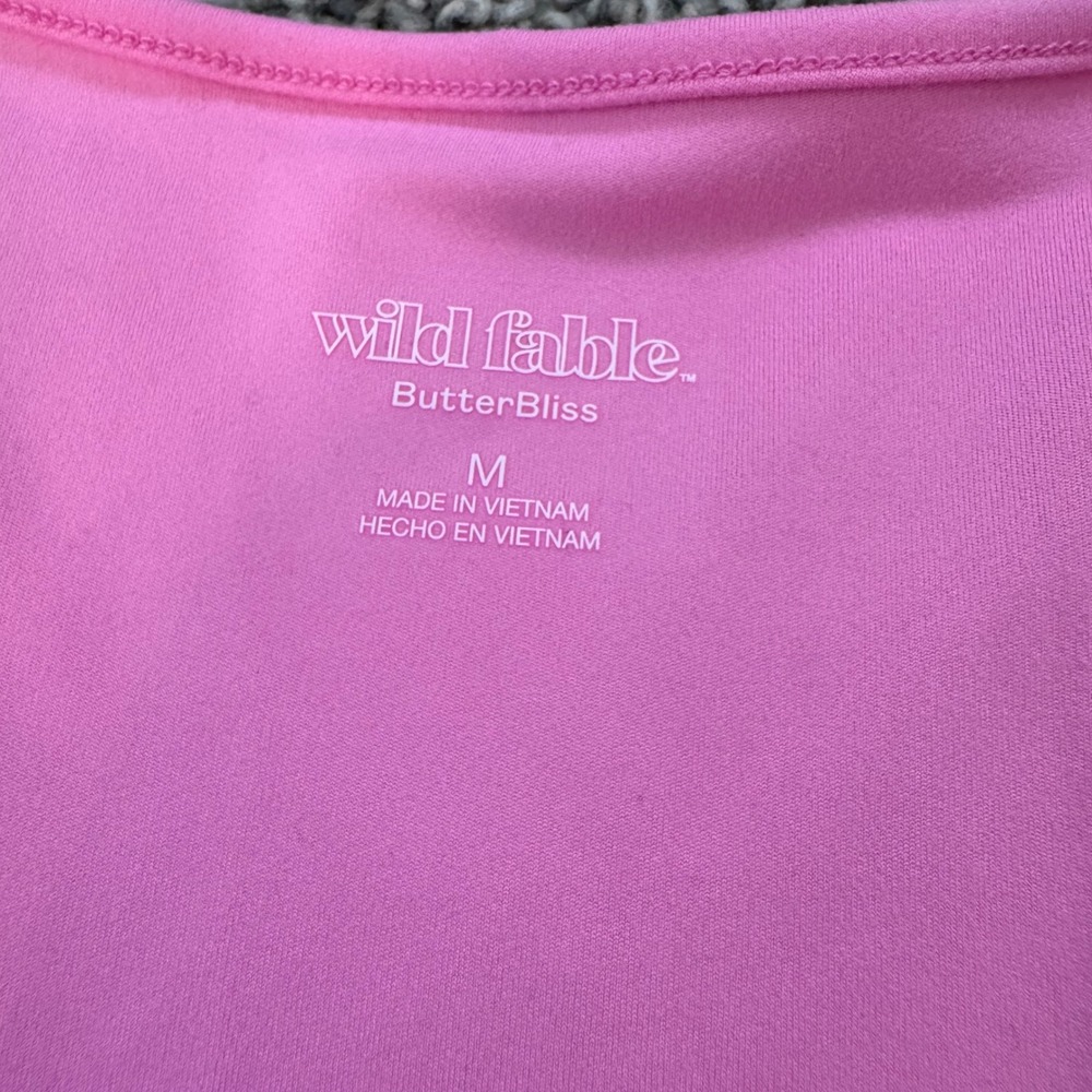 NWT Vibrant Pink Sleeveless Maxi Dress Wild Fable Women's Size Medium Keyhole - Picture 4 of 7